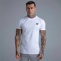 SikSilk Essentials T-shirt dla niego kolor Biały