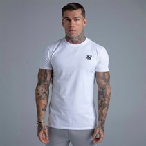 SikSilk Essentials T-shirt dla niego kolor Biały