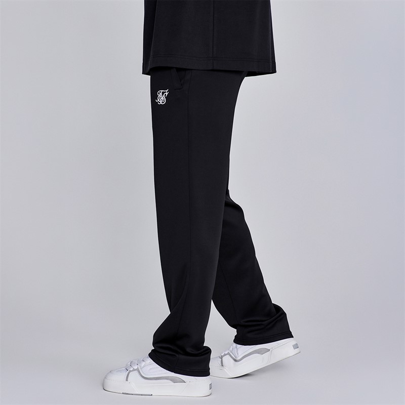 SikSilk Spodnie dresowe poliestrowe dla niego kolor Czarny