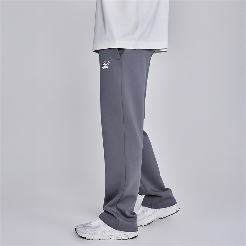 SikSilk Spodnie dresowe poliestrowe dla niego kolor Dark Grey
