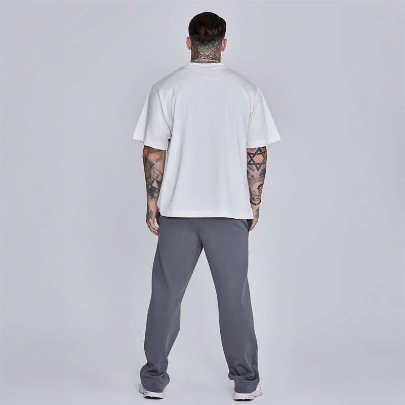 SikSilk Spodnie dresowe poliestrowe dla niego kolor Dark Grey