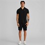 SikSilk Koszula koszulka polo i Wielopak szortów dla niego kolor Czarny