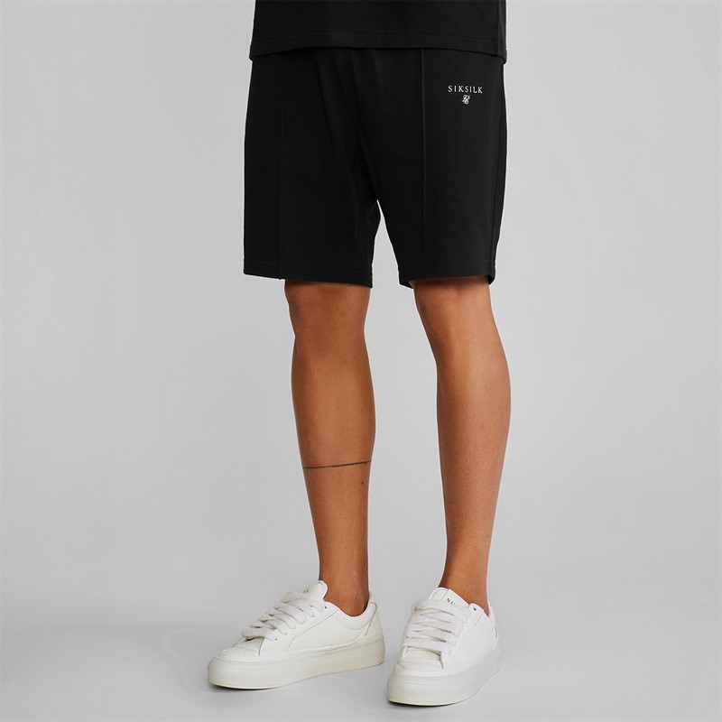SikSilk Koszula koszulka polo i Wielopak szortów dla niego kolor Czarny