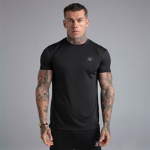 SikSilk T-shirt Muscle Fit dla niego kolor Czarny