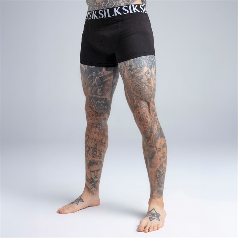 SikSilk Pack of three boxers dla niego kolor Czarny