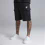 SikSilk Herre Essential Cargo Shorts Sort