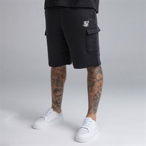 SikSilk Herre Essential Cargo Shorts Sort