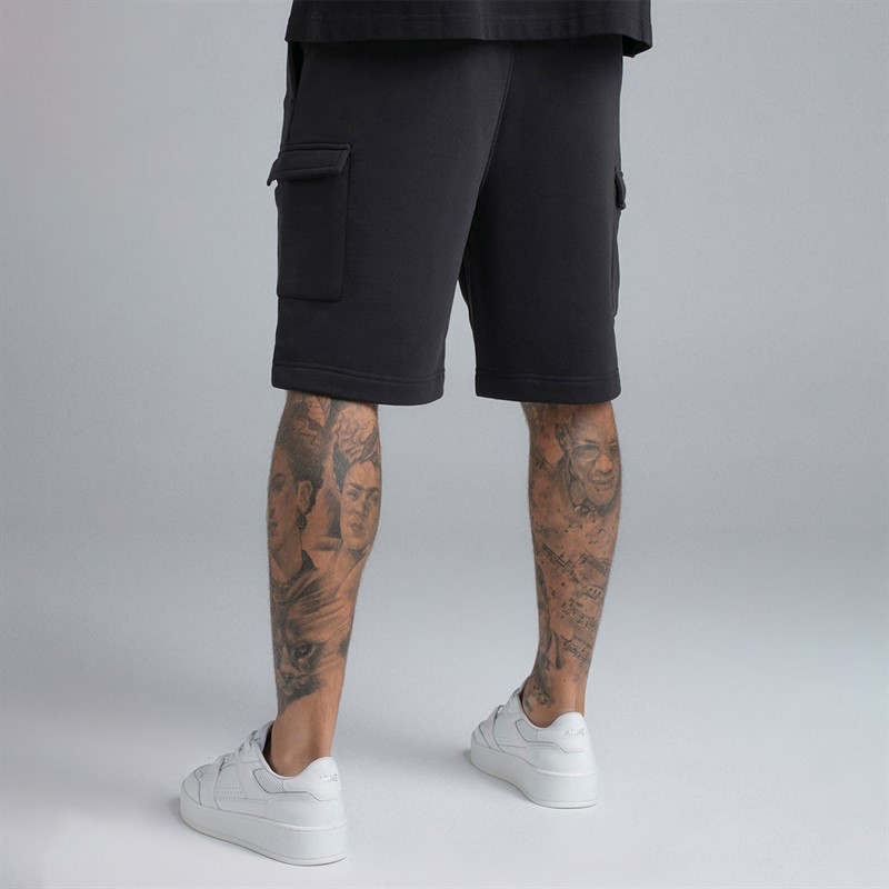 SikSilk Herre Essential Cargo Shorts Sort