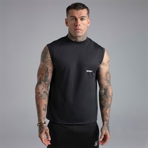 SikSilk Herre Ærmeløs T-shirt Sort