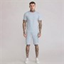 SikSilk Herre T-shirt Og Shorts Sæt Blå