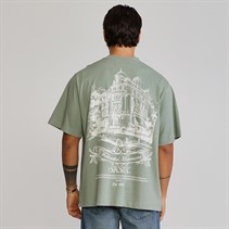 SikSilk Mens Graphic T-Shirt Green