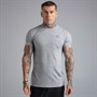 SikSilk Mens T-Shirt Grey Marl