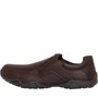 Oaktrak Mens Derwent Slip On Shoes Brown Porto