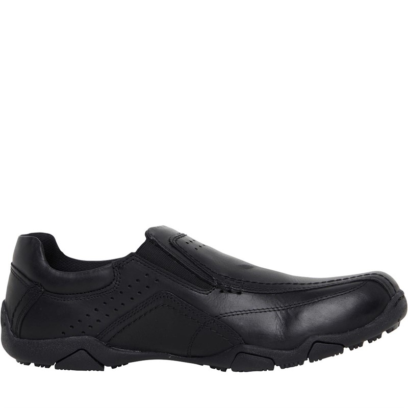 Oaktrak Mens Derwent Slip On Shoes Black Porto