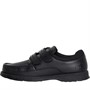 Pod Junior Boys Victor Double Strap School Shoes Black