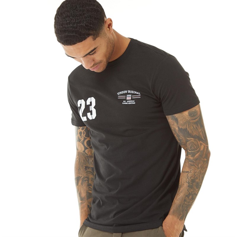 Vinson Herre Maverik T-shirts Sort