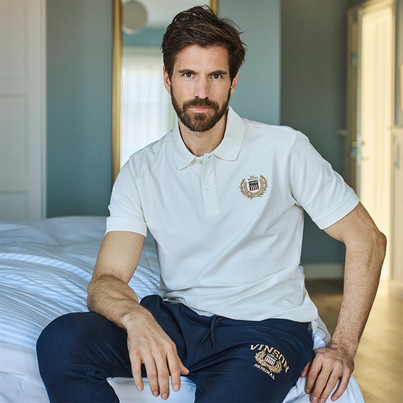 Vinson Męskie Luca Koszulki Polo z Krótkim Rękawem Multis