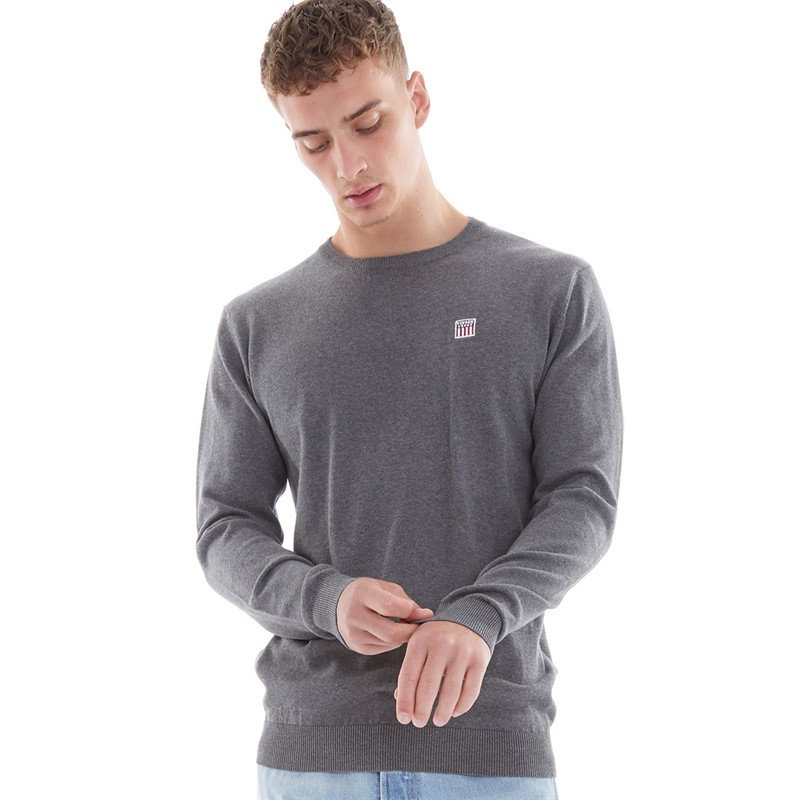 Vinson Pullover Homme Julian Gris Mélange Anthracite