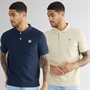Vinson Herre Mike To Pak Polo Shirts Humus / Mørk Safir