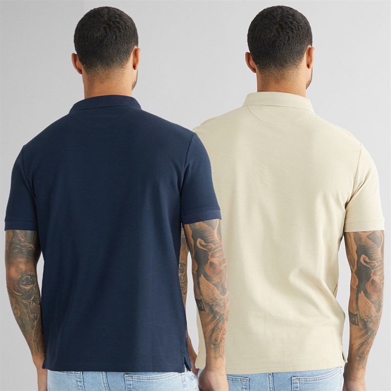 Vinson Herre Mike To Pak Polo Shirts Humus / Mørk Safir