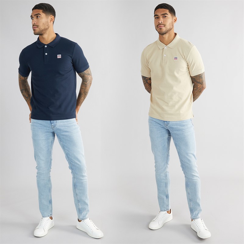 Vinson Herre Mike To Pak Polo Shirts Humus / Mørk Safir
