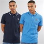 Vinson koszulka polo shirts 2 szt. dla niego kolor Palace Blue/Dark Sapphire