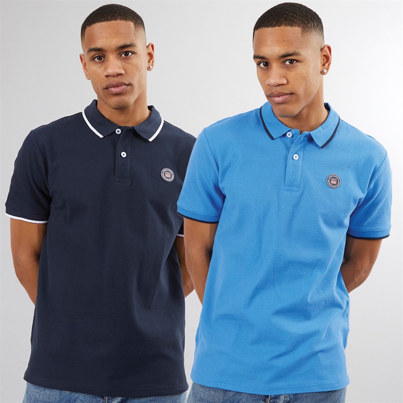 Vinson koszulka polo shirts 2 szt. dla niego kolor Palace Blue/Dark Sapphire