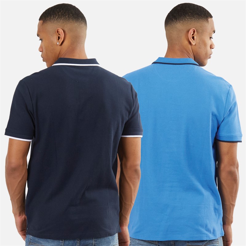 Vinson koszulka polo shirts 2 szt. dla niego kolor Palace Blue/Dark Sapphire