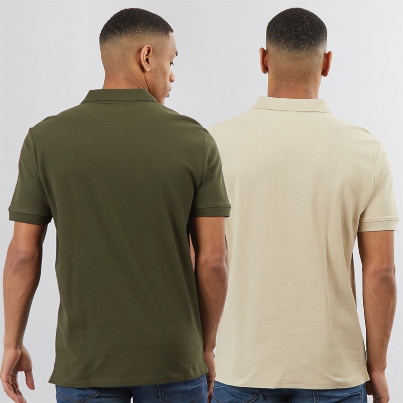 Vinson koszulka polo 2 szt. dla niego kolor Humus/Nocny Las