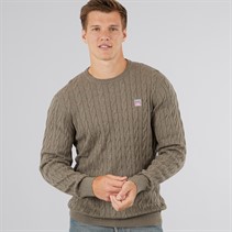 Vinson Herre Grant Jumper Brun Melange