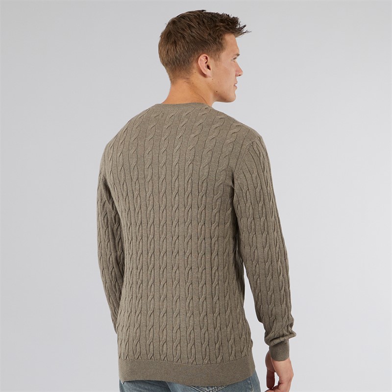 Vinson Herren Grant Pullover Braun Melange