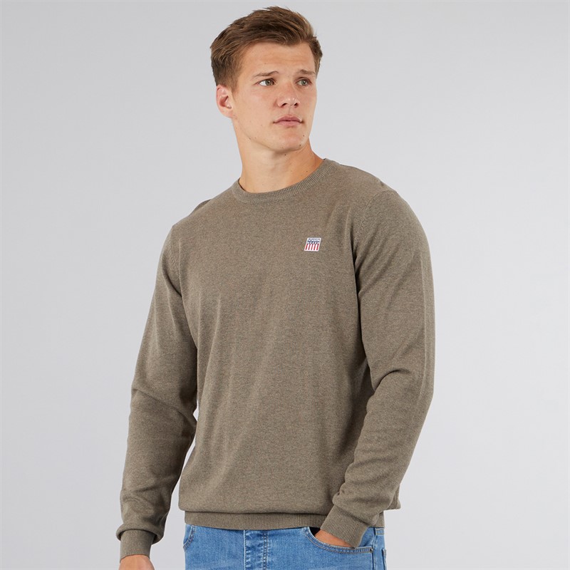 Vinson Herren Julian Pullover Braun Melange
