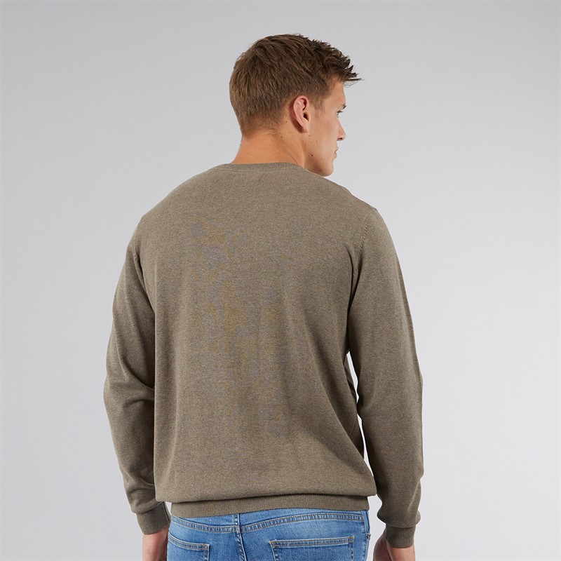 Vinson Herren Julian Pullover Braun Melange