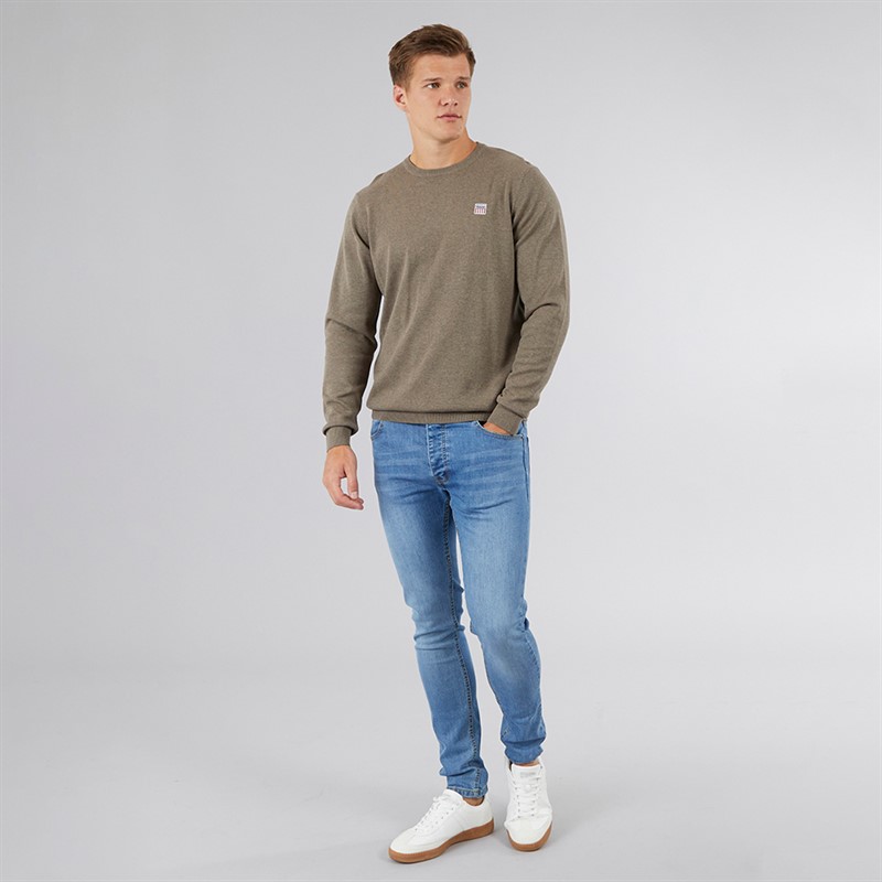 Vinson Herren Julian Pullover Braun Melange