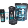 LYNX Mens Collision Leather And Cookies Speaker Four Piece (250ml B/Wash, 150ml A/Perspirant, 150ml B/Spray Multi