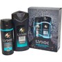 LYNX Ensemble Cadeau Collision & Cookies Duo Set Two Piece (250ml Shower Gel & 150ml Body Spray) Homme Noir
