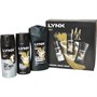 LYNX Parfum Gold Trio Set Three Piece (250ml Shower Gel & 150ml Body Spray & 150ml Anti Perspirant Spray) Homme Multicolore