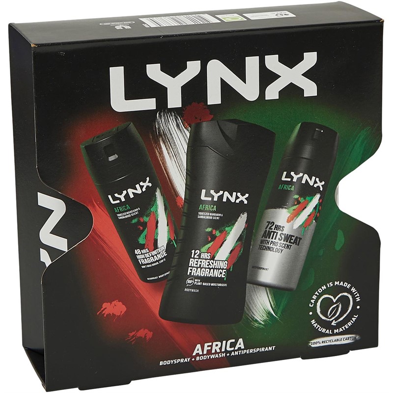LYNX Mens Africa Trio Set Three Piece Multi