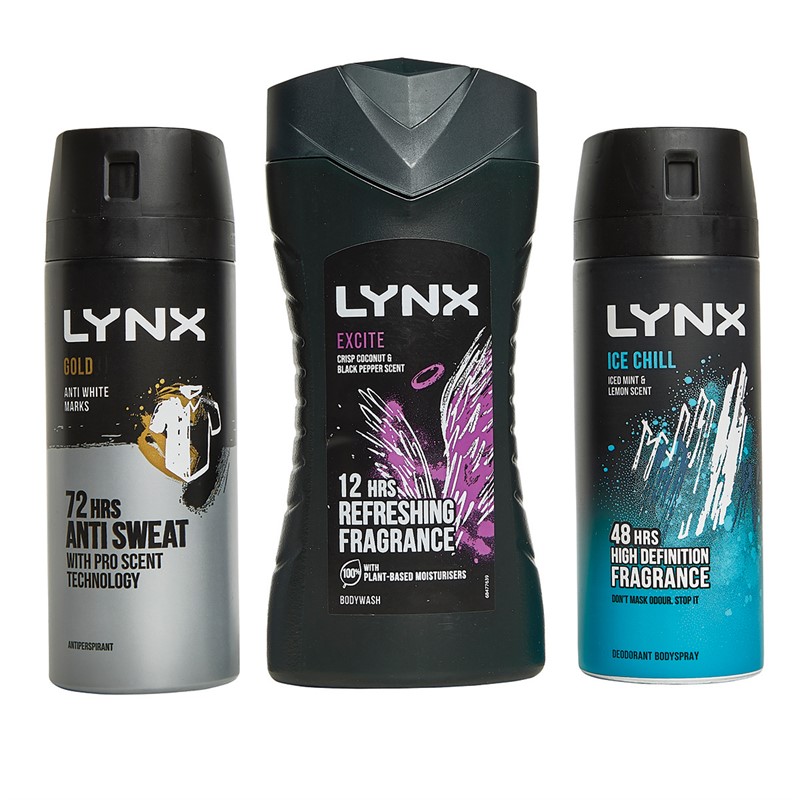 LYNX Mens All Stars Trio Gift Set Multi