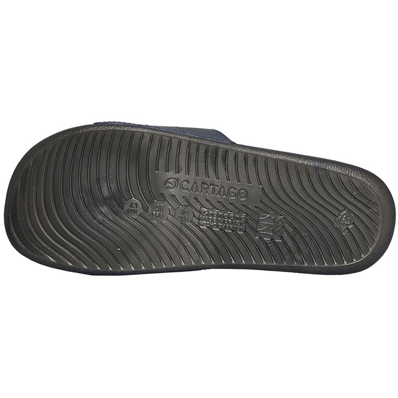 CARTAGO Heren Dakar Slides Slippers Marineblauw
