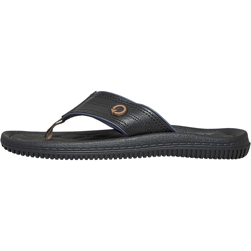 CARTAGO Mens Fiji Flip Flops Black