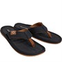 CARTAGO Mens Dunas Flip Flops Black/Tan