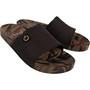 CARTAGO Mens Mar Print Sliders Brown Print
