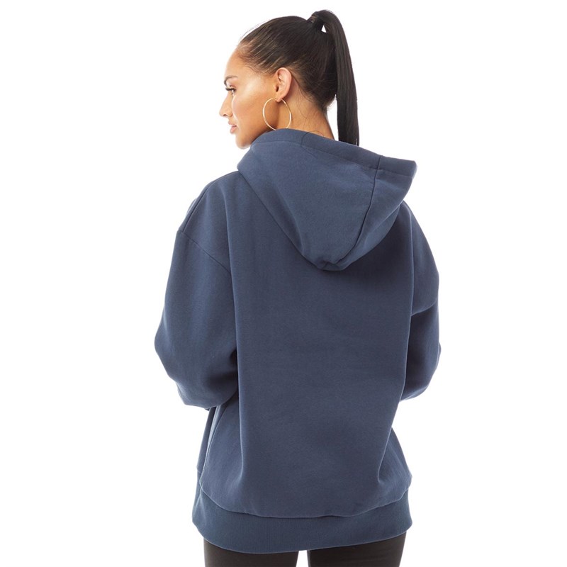 Prettyluxe Damskie Japan Bluza z Kapturem Granatowy