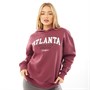 Pretty Luxe Womens Atlanta Oversized Hoodie Burgundy