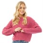 JJXX Womens JXKelly Long Sleeve Crew Neck Knit Jumper Bright Rose