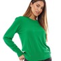 JJXX Womens Rye Merino Wool Crew Neck Knit Jolly Green