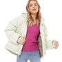 JJXX Womens Birdie Puffer Coat Bone White