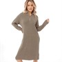 JJXX Womens Sandra Twist Zip Dress Brindle