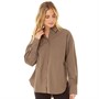 JJXX Dame Jamie Relaxed Poplin Bluser og skjorter Mellembrun